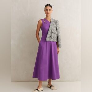 ME + EM One Shoulder Purple Dress